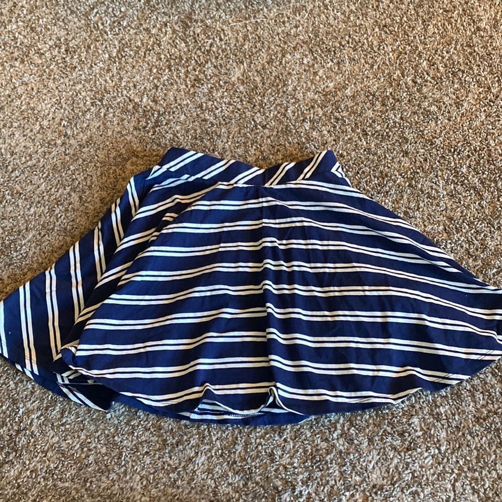 3 for $20 SO Summer Stripe Elastic Waisted Blue White Circle Skirt size Small - Picture 2 of 6